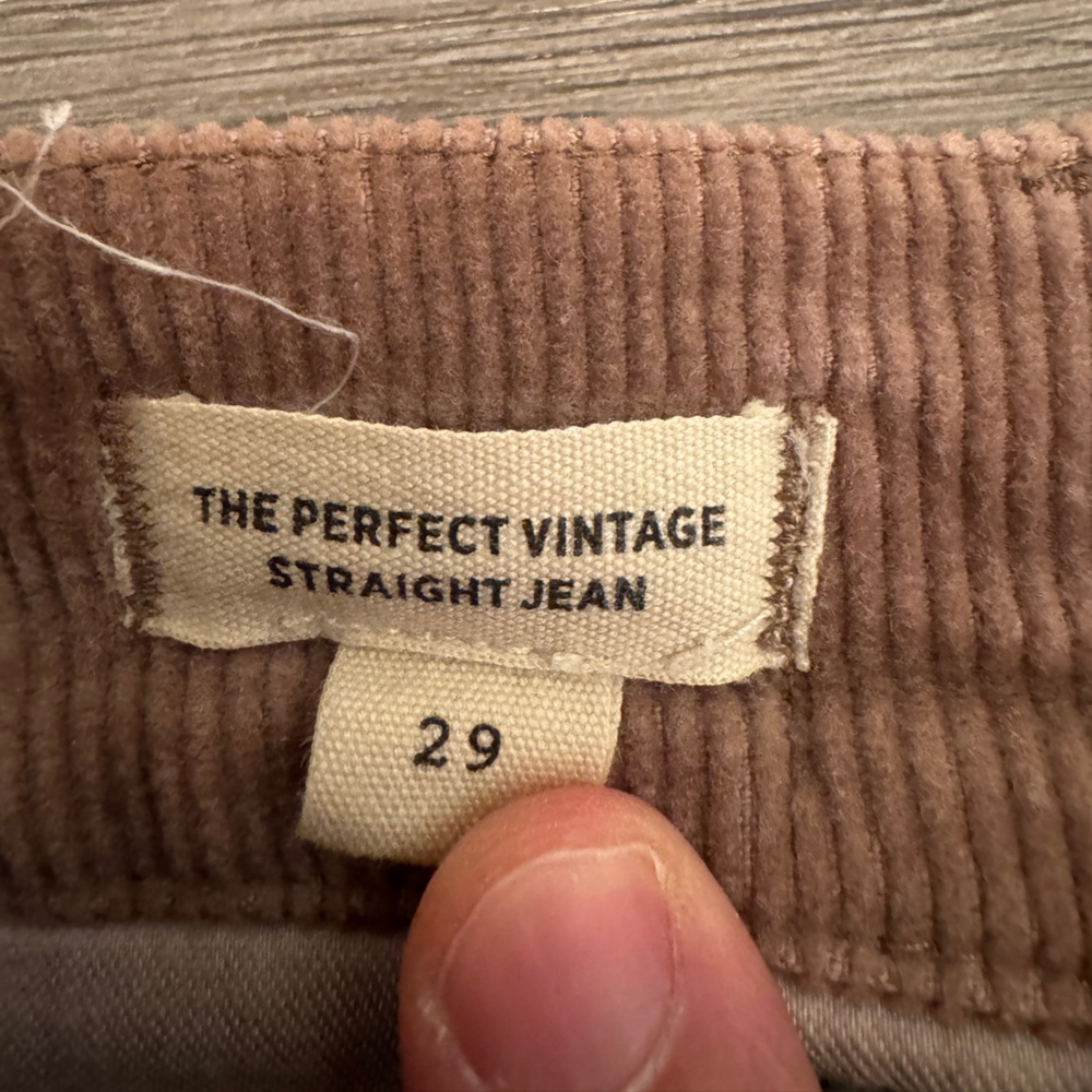 Madewell Straight Leg Corduroy Jeans in Rust Brown - Picture 5 of 5